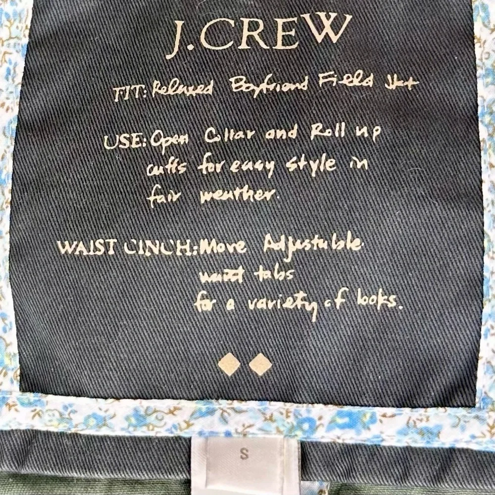 J.Crew 100% Cotton Boyfriend Field Jacket Size S - Picture 9 of 13